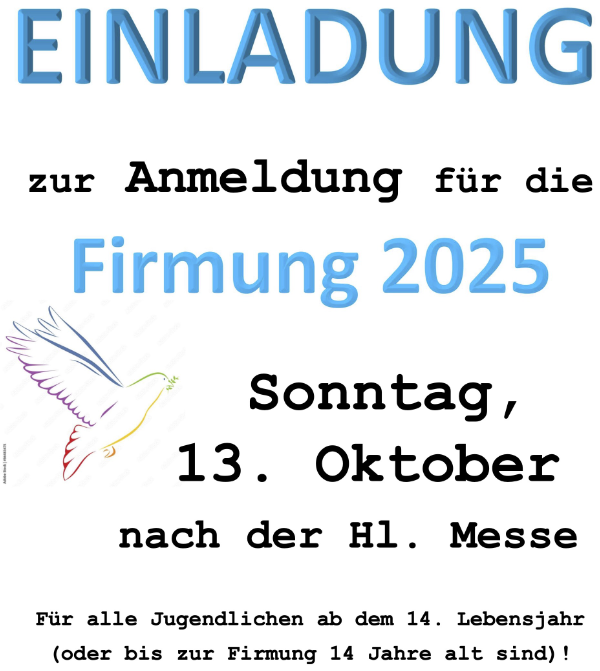 20241009 1Plakat Anmeldung  Firmung